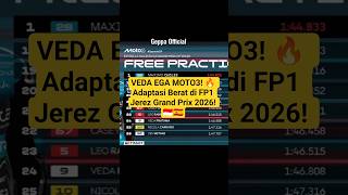 VEDA EGA MOTO3! 🔥 Adaptasi Berat di FP1 Jerez Grand Prix 2026! 🇮🇩🇪🇸