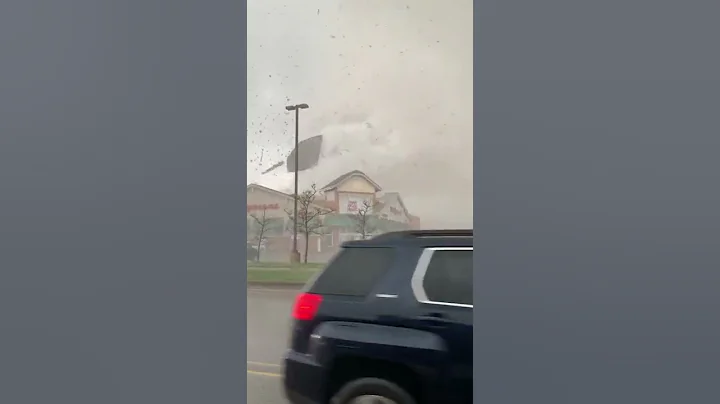 Tornado Rips Through Gaylord, Michigan || ViralHog