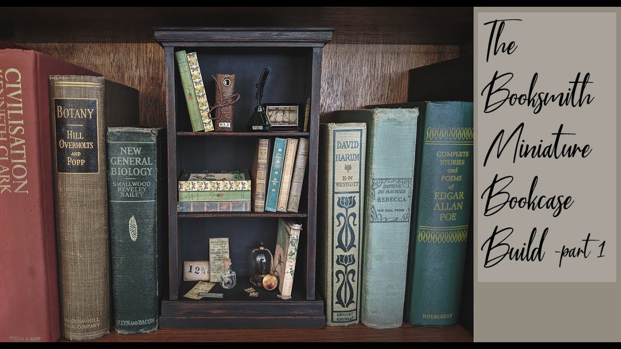 Miniature Bookcase + Books Tutorial! 