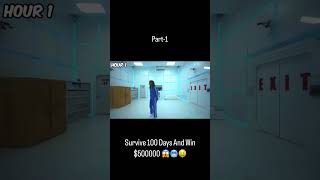 Surviving 100 Days With Stranger and win $500000 Part-1 #shorts #mrbeast #challenge #hindi