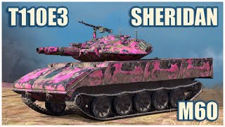 Sheridan, M60 & T110E3 • WoT Blitz Gameplay