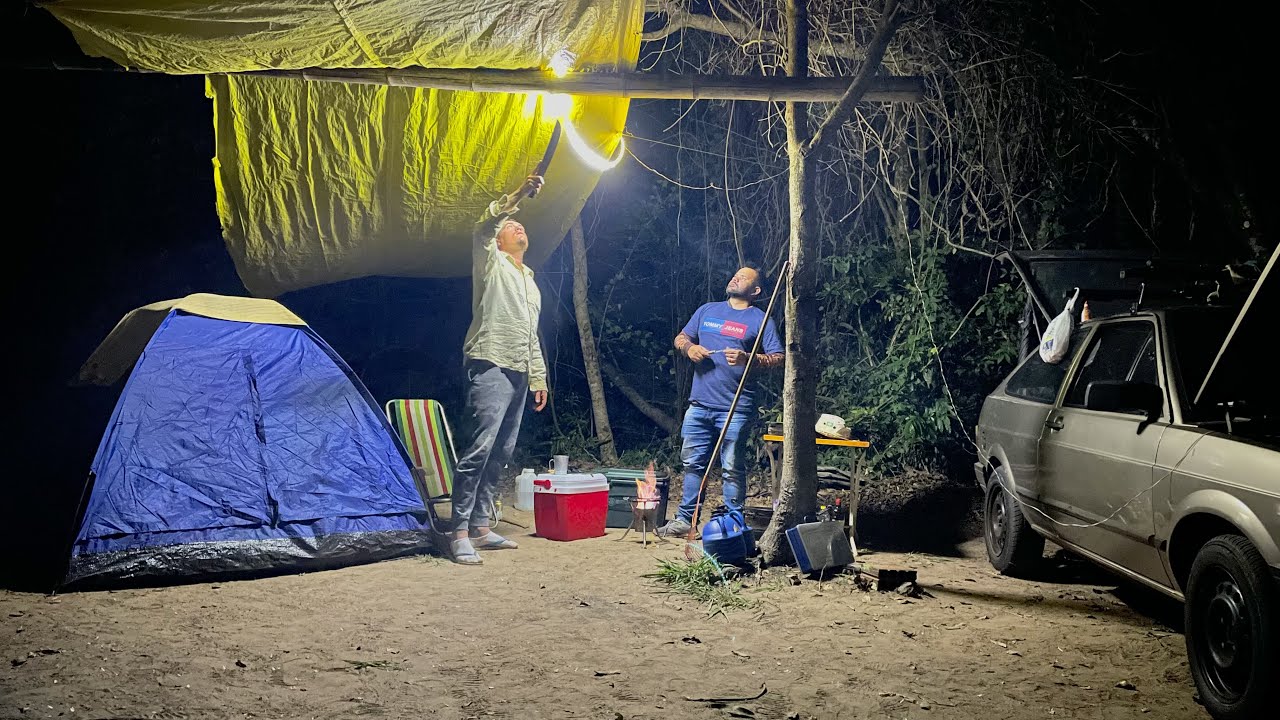 A SORTE QUE TIVE FOI QUE PODERIA SER PIOR !!! Acampados na Beira do Rio..