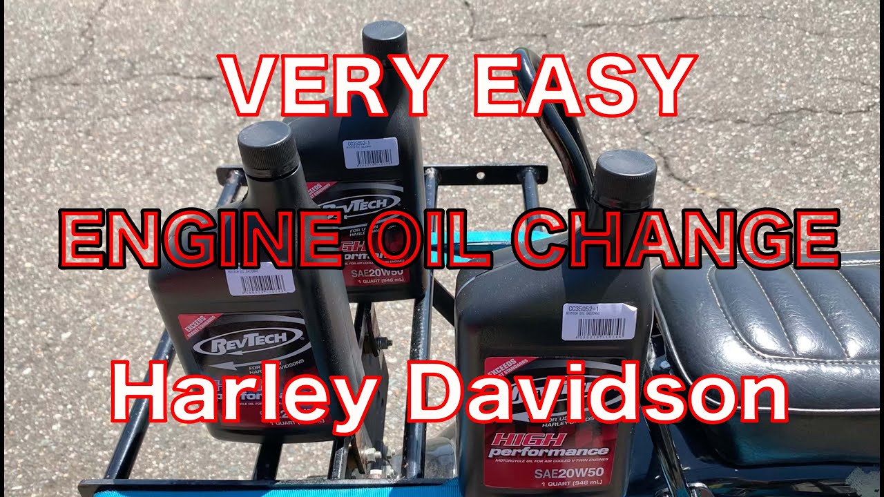 [Very Easy] ENGINE OIL CHANGE Harley Davidson 'Fat Boy' [timelapse