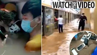 Flooding  Scary Footages  in Zhengzhou City Beijing China 2021...