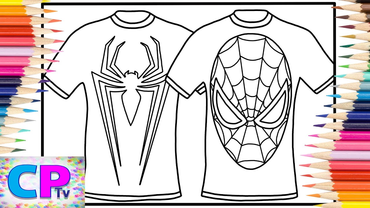 Play: Spiderman Wears a T-Shirt: another gentle colouring page brought to life