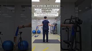 밴드 W 운동 (등, 회전근개 운동)