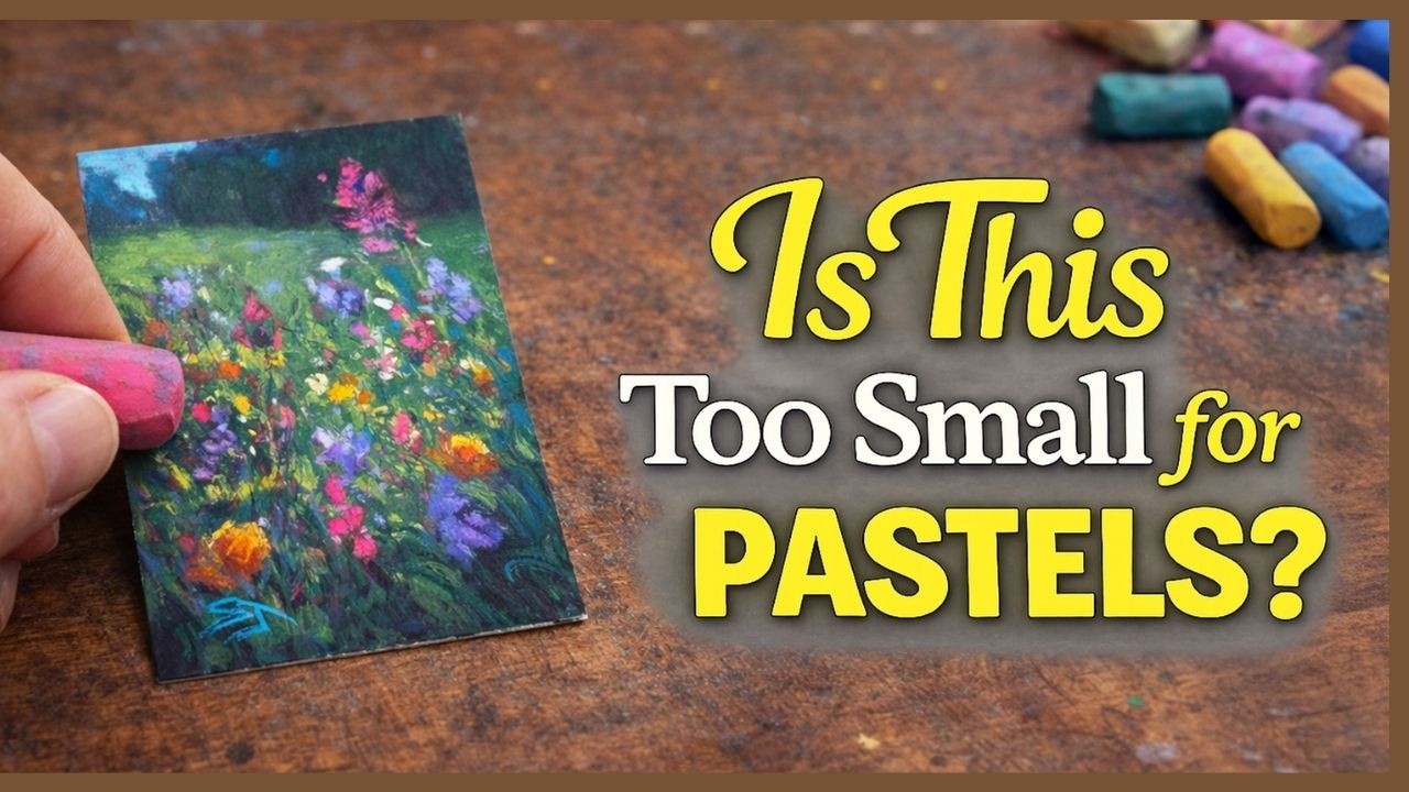 😳 Что происходит, когда рисуешь очень мелкими рисунками мягкой пастелью?