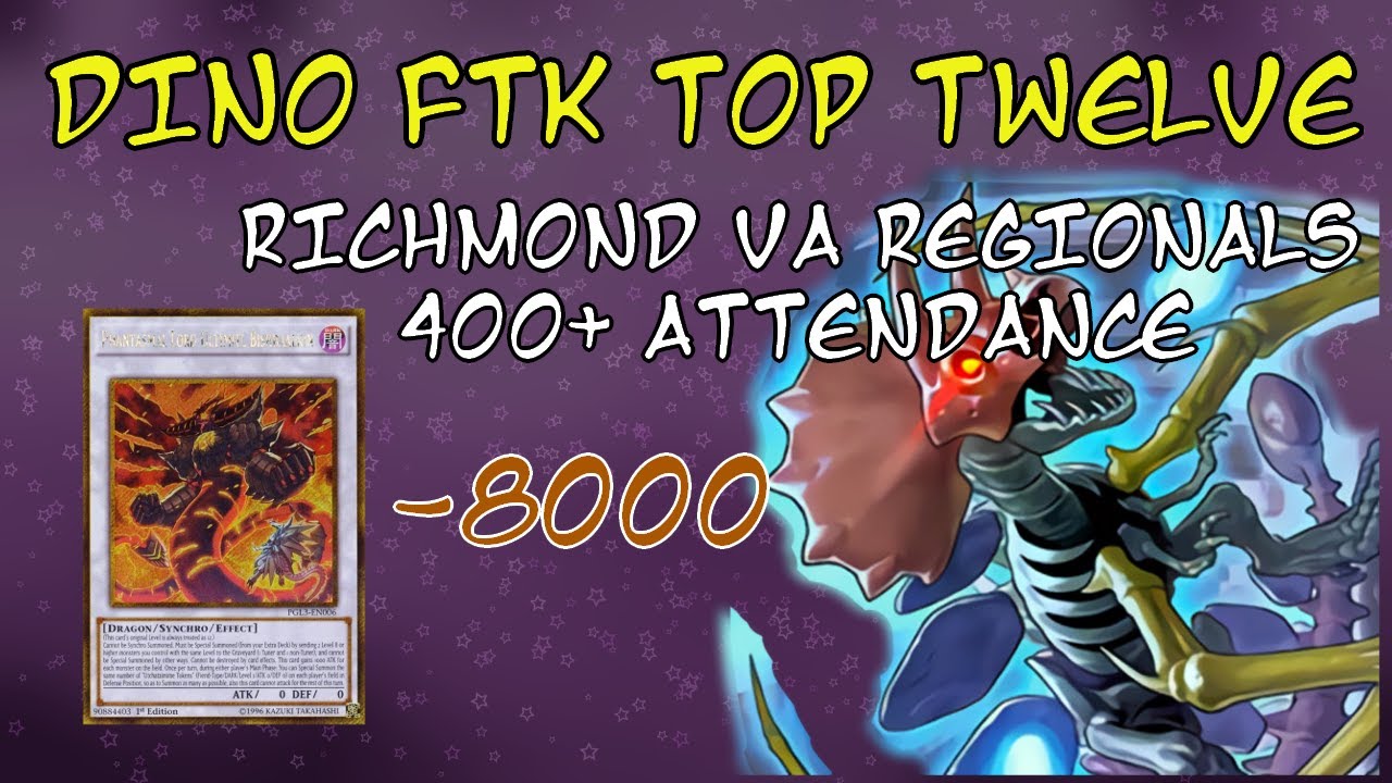 TOP 12 DINO FTK DECK PROFILE RICHMOND VA REGIONALS 400+ ATTENDANCE [32]