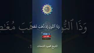 سورة الأنبياء/ وَذَا النُّونِ إِذ ذَّهَبَ مُغَاضِبًا فَظَنَّ / الشيخ محمود الشحات #youtubeshorts