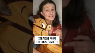 Что такое straight from the horse&#39;s mouth? История идиомы/ разговорный английский #shorts