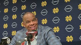 #UNC coach Hubert Davis press conference after win at Notre Dame