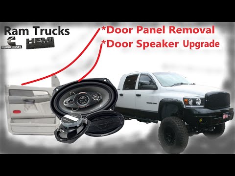 Dodge Ram Door Panel Removal & Speaker Replacement | DIY 3rd Gen Ram