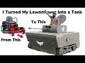 I Turned My Lawnmower Into a Tank | Lawnmower Conversion