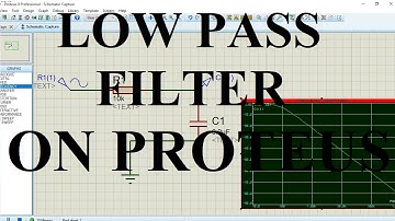 how to simulate RC LOW PASS FILTER | on proteus