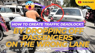 Classic 350 vs Traffic Deadlock: Created by dropping off passengers on the Wrong Side | Ride 51