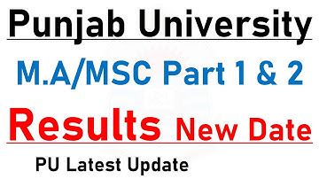 MA/MSC Part 1 & 2 | Supply 2020 & Annual 2021 | Results Date | Punjab University | PU MA MSC Result