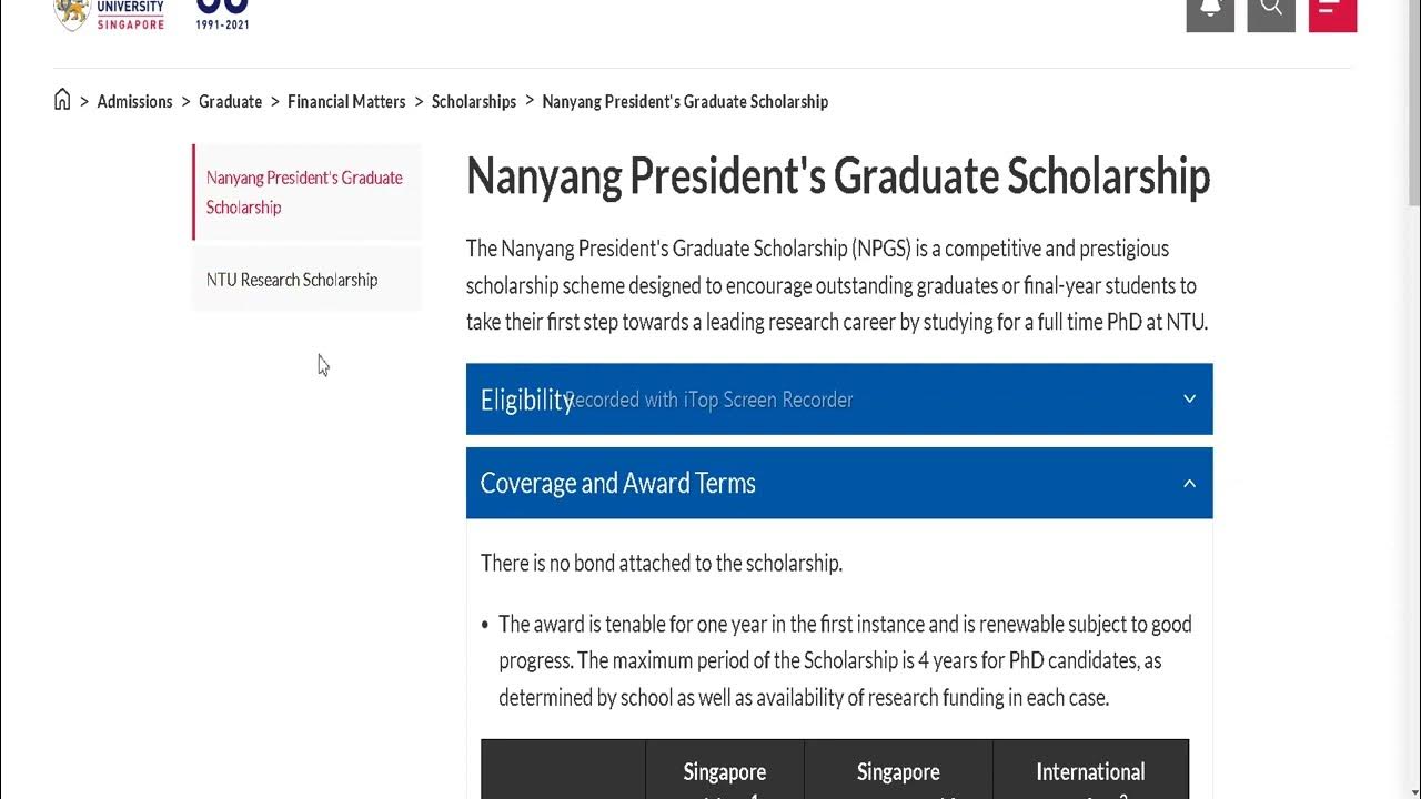 Study in Singapore Fully Funded NTU Scholarship 20242025 Apply now Online for Masters and