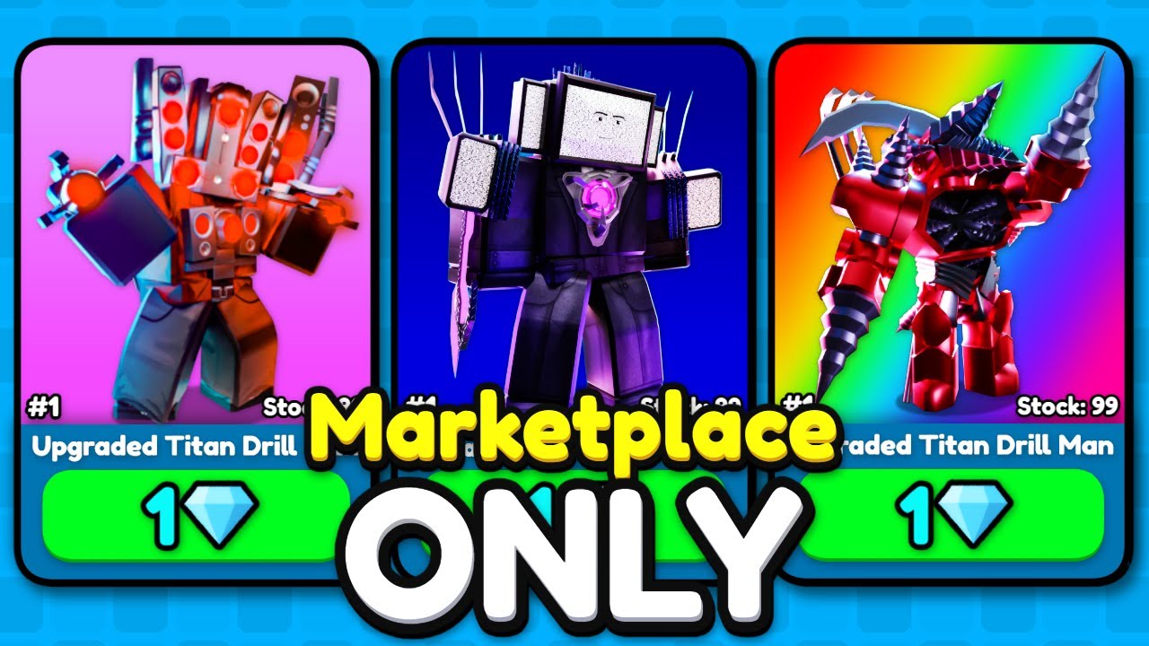 I Used Marketplace ONLY In Toilet Tower Defense (Roblox)