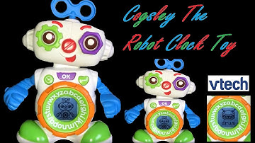 Vintage Little Cogsley Learning Robot Letter Friend Clock V-Tech Activity Toy