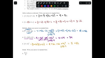 Complex Numbers 2: Operations on Complex Numbers