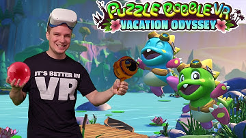 A great VR puzzle game for all ages on the Oculus Quest - Puzzle Bobble VR