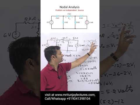 nodal analysis problems with solutions | Basic Electrical Engineering