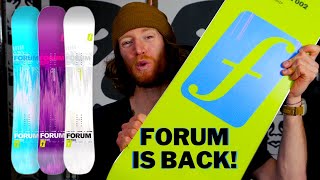 The 2023 Forum Snowboards