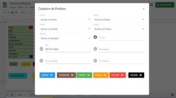 Botão Pesquisar pedido em Formulário com Google App Script - Planilhas Google - Aula 75