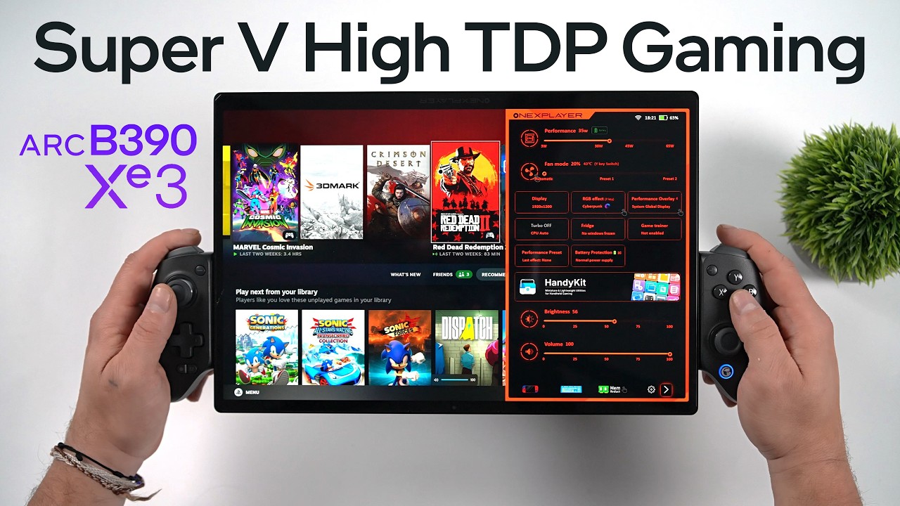Beyond 1440P Gaming on a Tablet! Intel ARC B390 OneXPlayer Super V