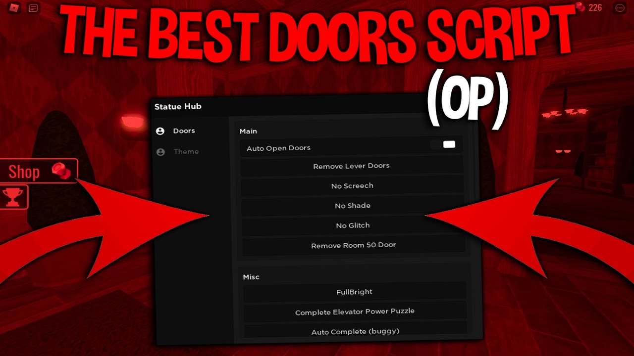 ROBLOX DOORS 👁️ SCRIPT OVERPOWER!! (Working 2022) 