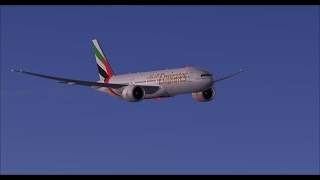 Dubai Intl (OMDB) to Christchurch Intl (NZCH) FSX PMDG Emirates B777-200LR