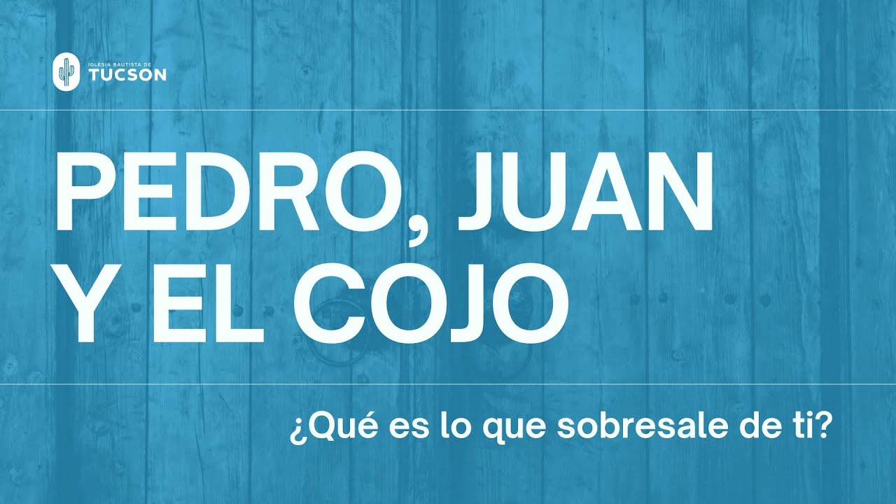 Hechos 3:1-11 - Pedro, Juan y el cojo - Hno. Javier Martínez