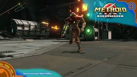 [Metroid Prime Remastered] Samus Pursues Meta Ridley cutscene