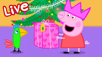 🔴 Peppa Pig CHRISTMAS LIVE! 🎄 Winter Fun! Full Episodes ❄️ Kids Cartoons 🔴