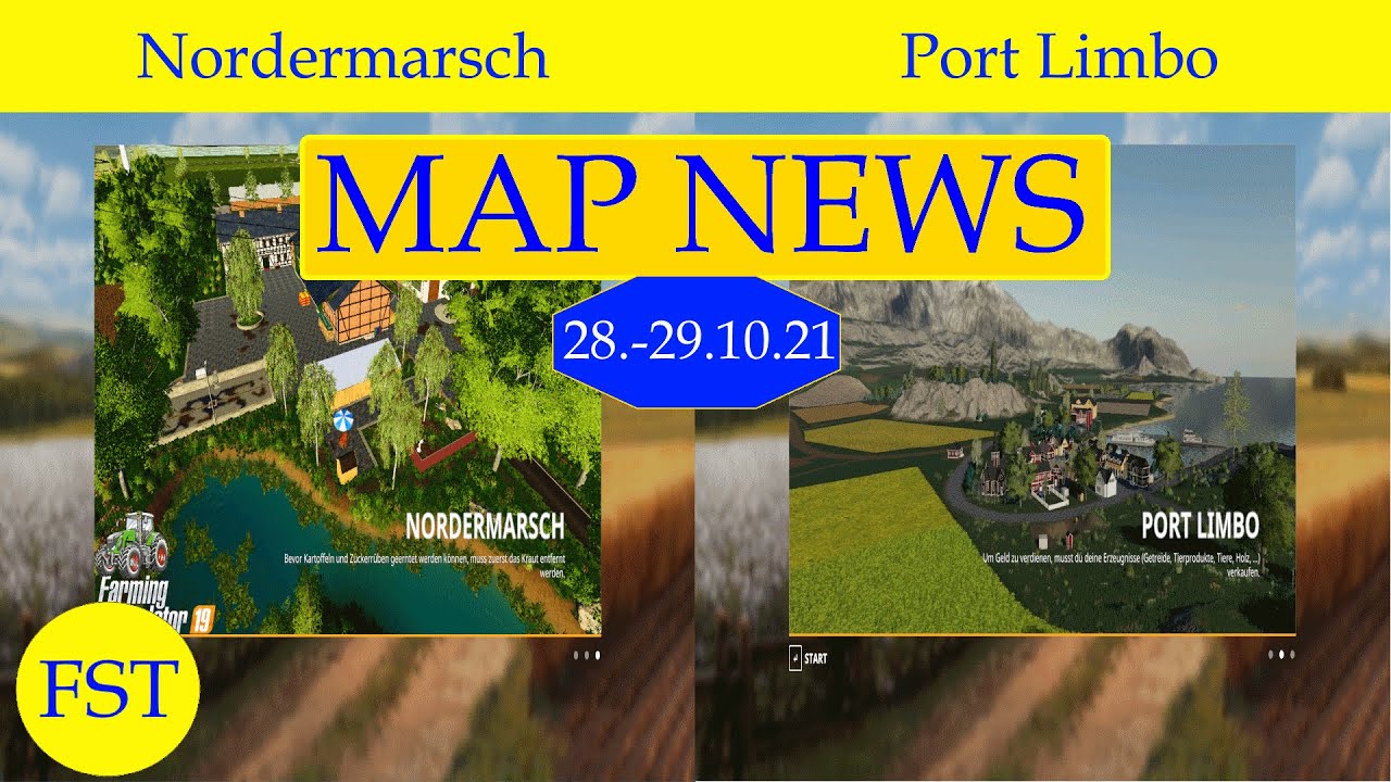LS19 MAP NEWS 28.-29.10.21 Nordermarsch, Port Limbo LS19 Mapvorstellung