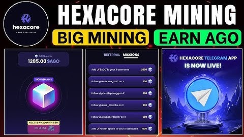 HexaCore Ago Telegram Mining Project