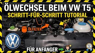*87* Ölwechsel beim VW T5: Schritt-für-Schritt Tutorial für Anfänger #werkstatt #vw #ölwechsel