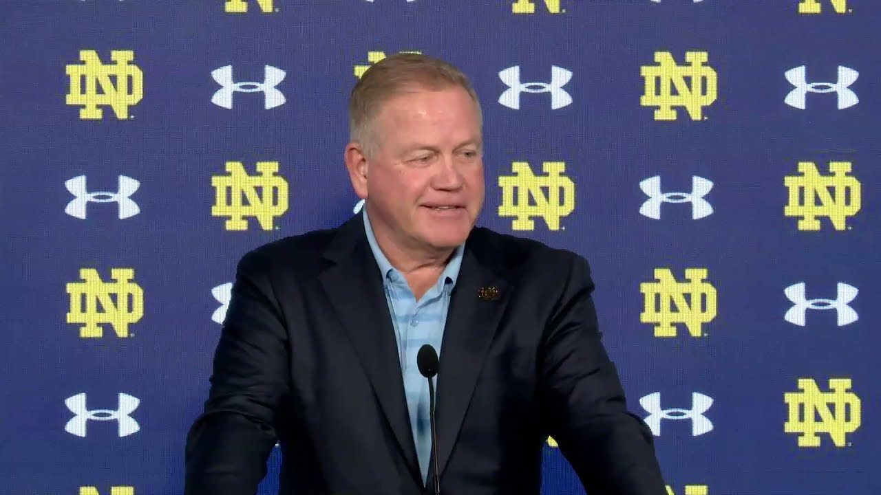 brian kelly press conference virginia tech notre dame fighting irish official athletics website
