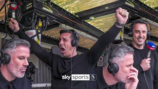 EXTENDED Carra and Neville Comms Cam during Manchester United 22 Liverpool!