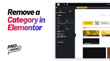 How to hide a category from Elementor grid [Pro Radio WordPress Theme Tutorial] #radio #webradio