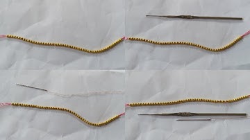 How to String or Add very small Beads into the Thread#easy 2 Method#Quick beading hacks.