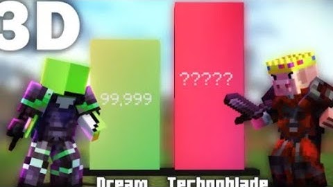 Dream Vs Technoblade Power level 3D - Minecraft animation
