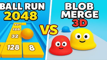 Ball Run 2048 vs Blob Merge 3D 🔴 Live Gameplay | Epic Merge & Run Challenge