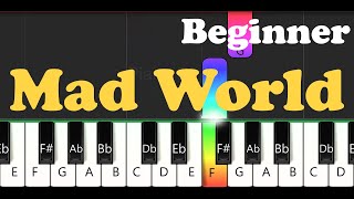 Mad World Easy Piano for Beginners