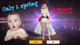 New Dimond Royal Free Fire || Ruby Bride Bundle permanent one spring tricks 😱 || Garena FreeFire || screenshot 4