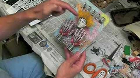 Mixed Media Collage Assemblage