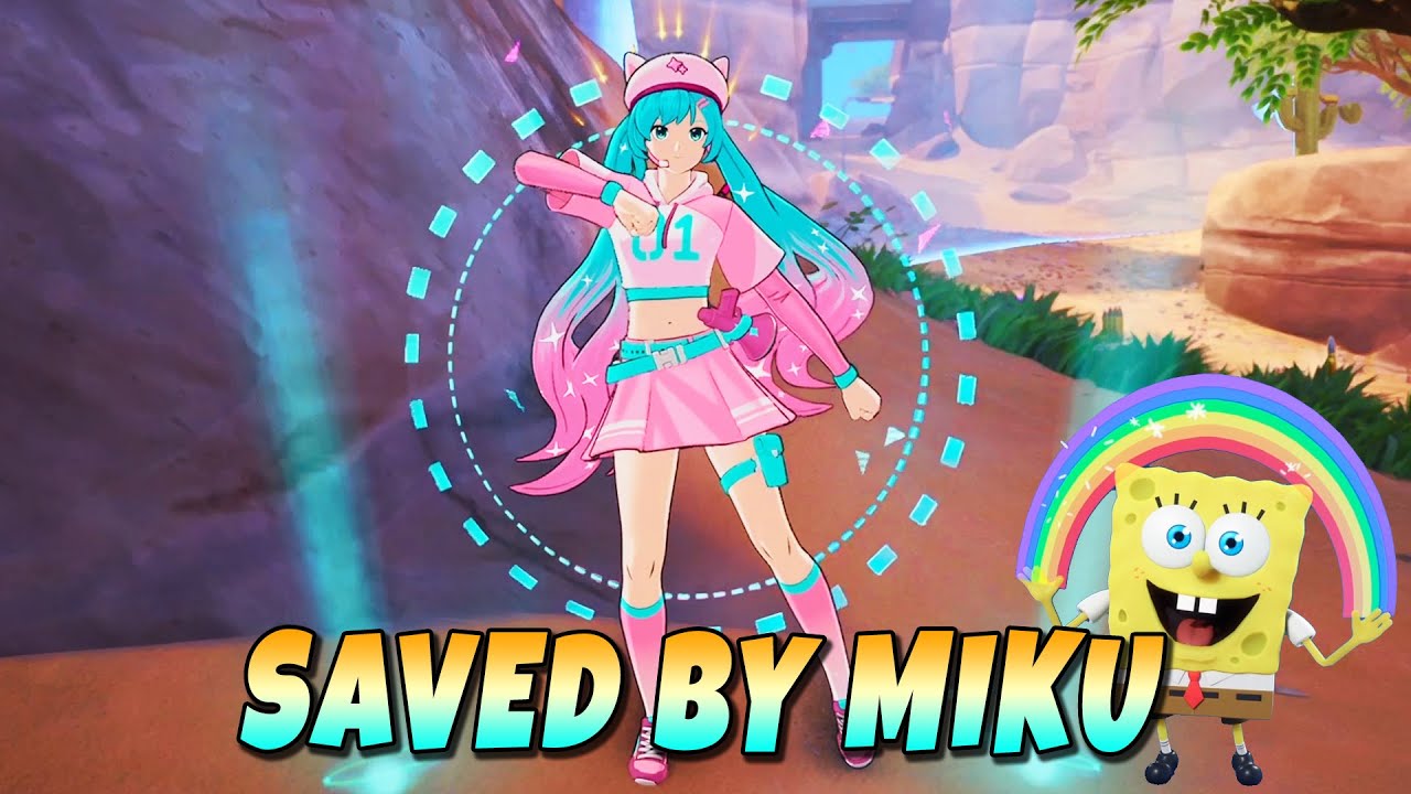 I Saved Miku To Help Us Win Fortnite Youtube 