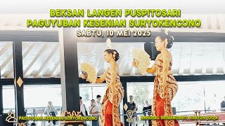Tari Langen Puspitasari - Paguyuban Kesenian Suryokencono - Bangsal Srimanganti Keraton Yogyakarta