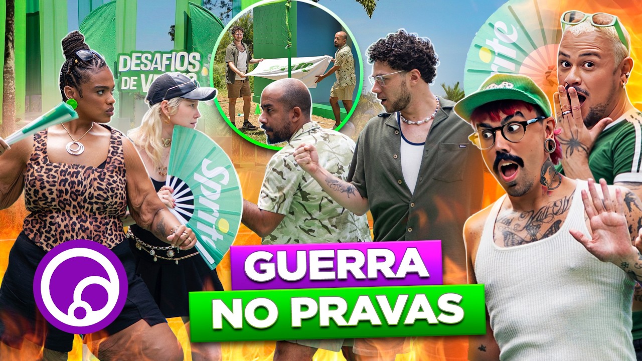 BIELO e DUDA x GUI e LUAN: CHUVEIRÃO, TRETA E GRITARIA | Desafios de Verão #3 - @DiaTV