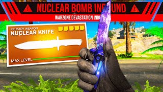 NUKE WITH EVERY GUN IN WARZONE!! (KNIFE)